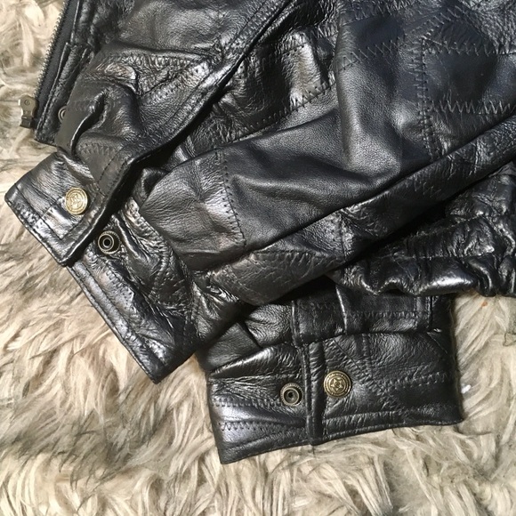 Cellini Vintage Genuine Leather Bomber Jacket - Picture 7 of 10